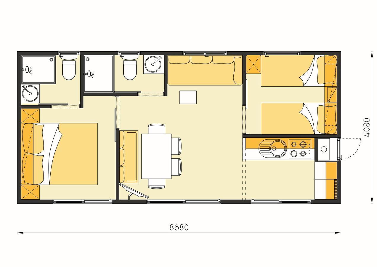Camp Vransko - Mobile Homes Vakantiepark 4*